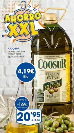 Supermercados Plaza COOSUR Aceite de oliva virgen extra garrafa oferta