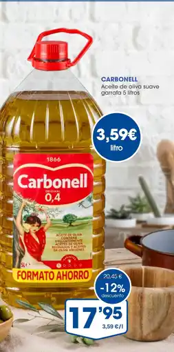 Supermercados Plaza CARBONELL Aceite de oliva suave garrafa oferta