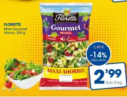 Supermercados Plaza FLORETTE Maxi Gourmet Ahorro oferta