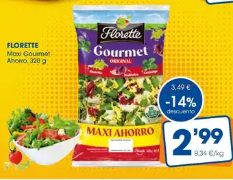 Supermercados Plaza FLORETTE Maxi Gourmet Ahorro oferta