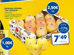 Supermercados Plaza VAL VENOSTA Manzana golden oferta