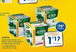 Supermercados Plaza ACTIVIA Leche fermentada con bifidus natural, desnatado oferta