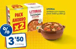 Supermercados Plaza LITORAL Lentejas a la riojana oferta