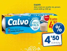 Supermercados Plaza CALVO Atún claro en aceite de girasol oferta