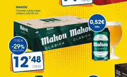 Supermercados Plaza MAHOU Cerveza rubia lager clásica oferta