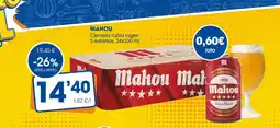 Supermercados Plaza MAHOU Cerveza rubia lager 5 estrellas oferta