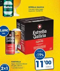Supermercados Plaza ESTRELLA GALICIA Cerveza rubia lager oferta