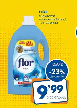 Supermercados Plaza FLOR Suavizante concentrado azul oferta