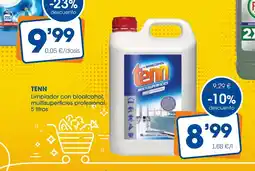 Supermercados Plaza TENN Limpiador con bioalcohol, multisuperficies profesional oferta