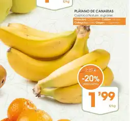 Supermercados Plaza Plátano de canarias oferta