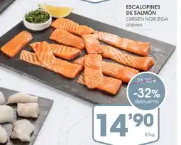 Supermercados Plaza Escal de salmón oferta