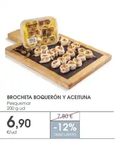 Supermercados Plaza Brocheta boquerón y aceituna oferta