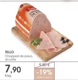 Supermercados Plaza TELLO Chopped de pavo oferta