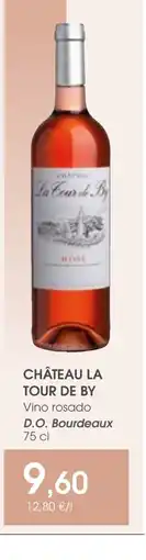 Supermercados Plaza CHÂTEAU LA TOUR DE BY Vino rosado D.O. Bourdeaux oferta