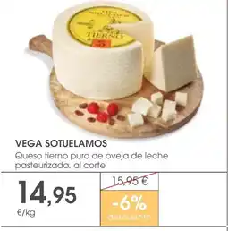 Supermercados Plaza VEGA SOTUELAMOS Queso tierno puro de oveja de leche oferta