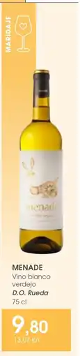 Supermercados Plaza MENADE Vino blanco verdejo oferta