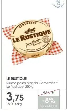 Supermercados Plaza LE RUSTIQUE Queso pasta blanda Camembert Le Rustique oferta