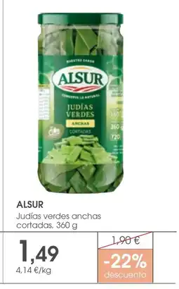 Supermercados Plaza ALSUR Judías verdes anchas cortadas oferta