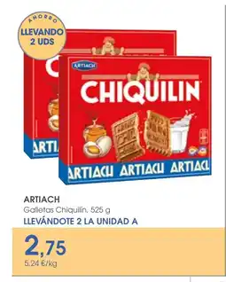 Supermercados Plaza ARTIACH Galletas Chiquilín oferta