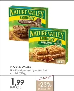 Supermercados Plaza NATURE VALLEY Barritas de avena y chocolate oferta