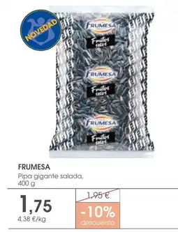 Supermercados Plaza FRUMESA Pipa gigante salada oferta