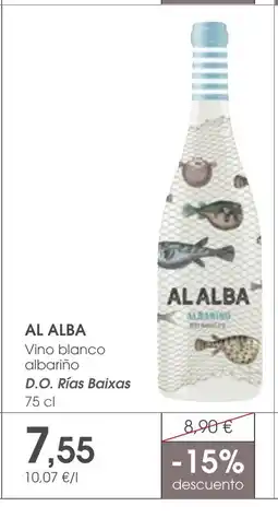 Supermercados Plaza AL ALBA Vino blanco D.O. Rías Baixas oferta