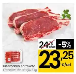 Eroski Urtekoaren entrekota oferta