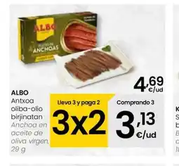 Eroski ALBO Antxoa oliba-olio birjinatan oferta