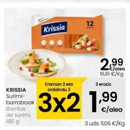 Eroski KRISSIA Surimi- barratxoak oferta