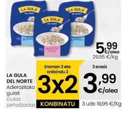 Eroski LA GULA DEL NORTE Adierazitako gulak oferta