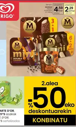 Eroski MAGNUM Helado almendra oferta