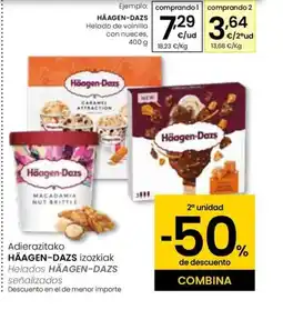 Eroski HÄAGEN-DAZS Adierazitako izozkiak oferta