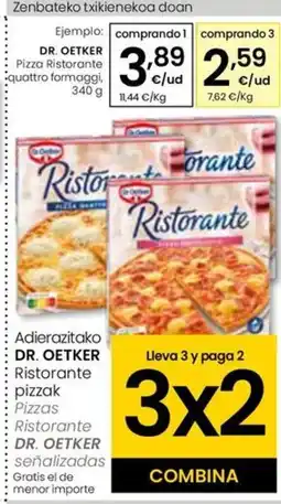 Eroski DR. OETKER Pizza Ristorante quattro formaggi oferta