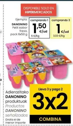 Eroski DANONINO Adierazitako produktuak oferta