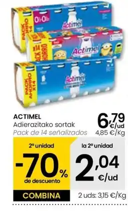 Eroski ACTIMEL Adierazitako sortak oferta