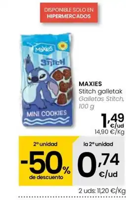 Eroski MAXIES Stitch galletak oferta