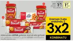 Eroski LOTUS Galleta rellena de chocolate oferta
