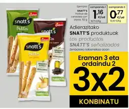 Eroski SNATT'S Palitos de cereales con pipas oferta