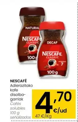 Eroski NESCAFÉ Adierazitako kafe disolba- garriak oferta
