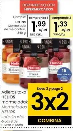 Eroski HELIOS Mermelada de melocotón oferta