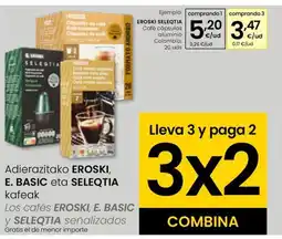Eroski EROSKI SELEQTIA Café cápsulas aluminio Colombia oferta