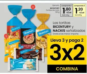 Eroski BICENTURY Tortitas de maíz oferta