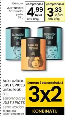 Eroski JUST SPICES Sazonador pollo oferta