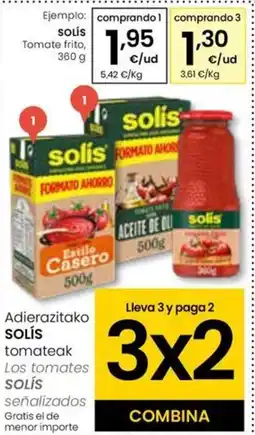 Eroski SOLÍS Tomate frito oferta