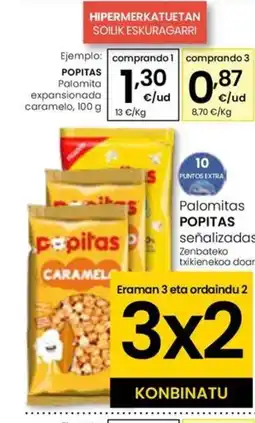 Eroski POPITAS Palomita expansionada caramelo oferta