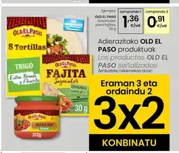 Eroski OLD EL PASO Sazonador para fajitas oferta