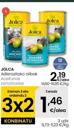 Eroski JOLCA Adierazitako olibak oferta