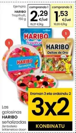 Eroski HARIBO Tropifrutt oferta