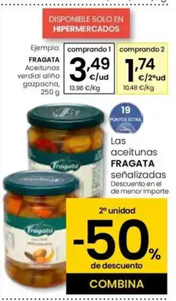 Eroski FRAGATA Aceitunas verdial aliño gazpacha oferta