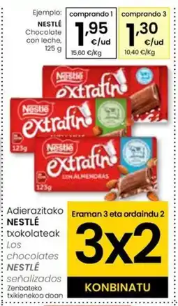 Eroski NESTLÉ Chocolate con leche oferta